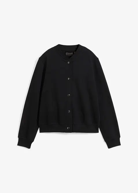 Blouson boutonn&eacute; en molleton, bonprix