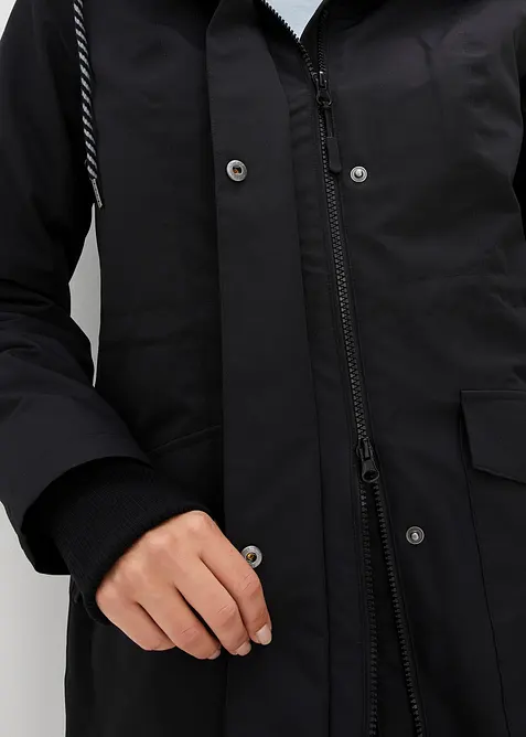 wasserdichte 3in1 Longjacke mit praktischen Taschen, bonprix