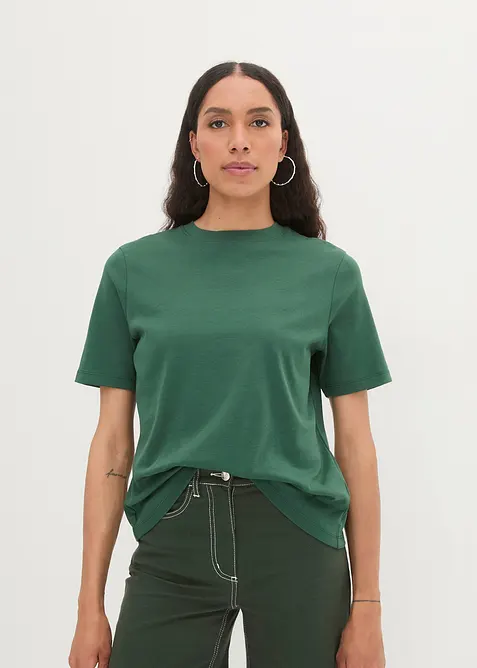 T-Shirt aus reiner schwerer Bio-Baumwolle, bonprix