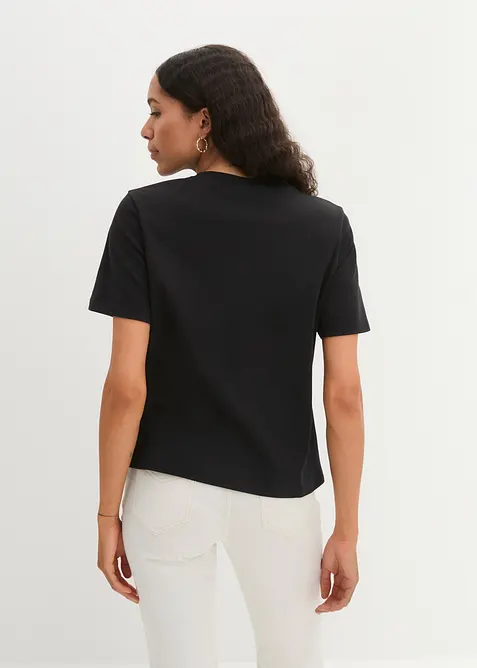T-Shirt aus reiner schwerer Bio-Baumwolle, bonprix