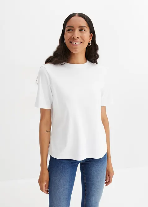 T-Shirt aus reiner schwerer Bio-Baumwolle, bonprix