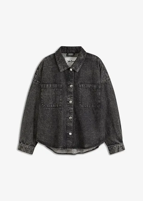 Oversized Jeans-Overshirt aus Bio-Baumwolle, bonprix