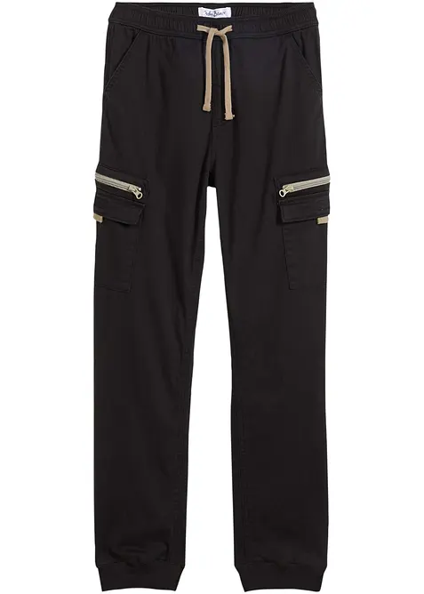 Pantalon cargo Regular et droit en coton extensible, bonprix