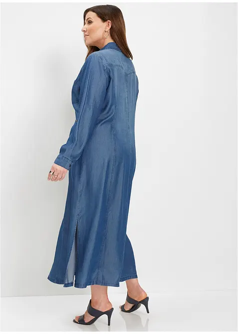 Hemdblusenkleid aus TENCEL&trade; Lyocell, bonprix