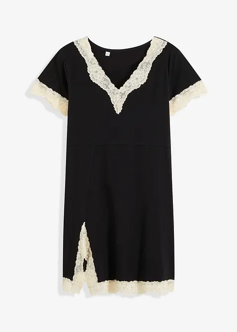 Chemise de nuit courte avec dentelle, bonprix