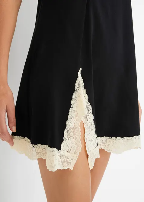 Chemise de nuit courte avec dentelle, bonprix