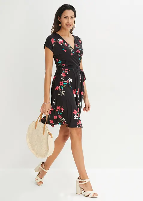 Jerseykleid in Wickeloptik, bonprix