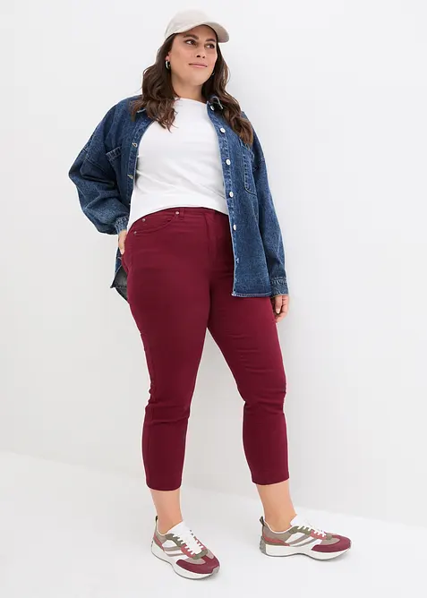 Slim Fit 7/8-Hose, High Waist, bonprix