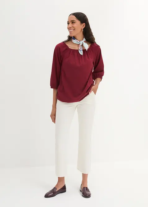 Blouse en jersey 100% coton, bonprix