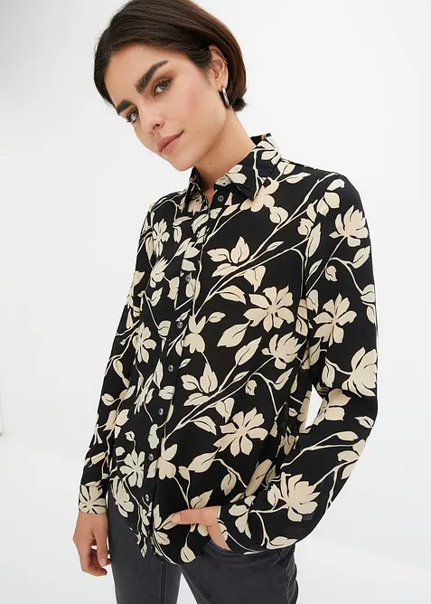 Chemisier imprimé en mousseline, bonprix