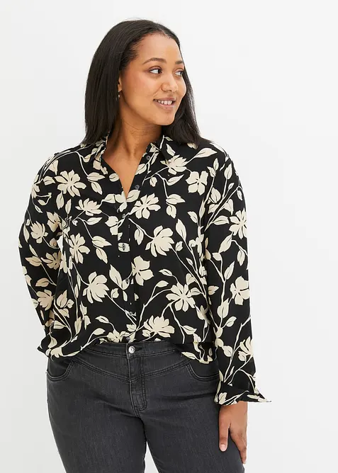 Bedruckte Chiffonbluse, bonprix