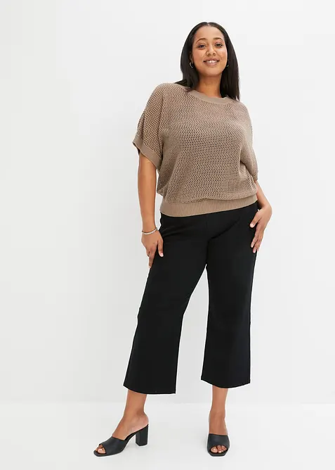 Oversize-Pullover aus Baumwoll-Mix, bonprix