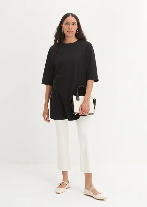 T-shirt long oversize 100% coton, bonprix