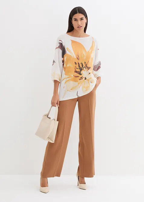 Pull à imprimé floral, bonprix