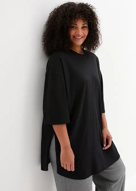 Oversize-Longshirt aus reiner Bio-Baumwolle, bonprix