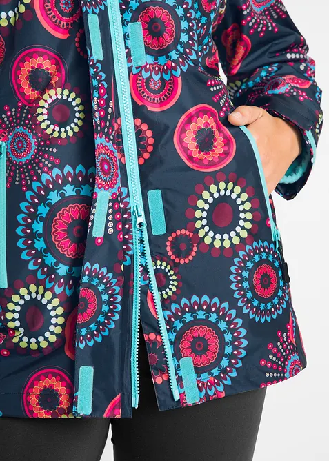 wasserdichte 3 in 1 Funktions-Jacke mit Kapuze, bonprix