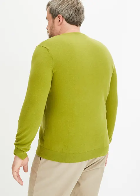 Feinstrickpullover aus weichem Baumwollmix, bonprix