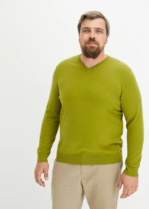 Feinstrickpullover aus weichem Baumwollmix, bonprix