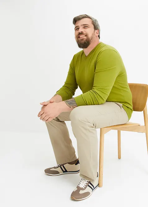 Feinstrickpullover aus weichem Baumwollmix, bonprix