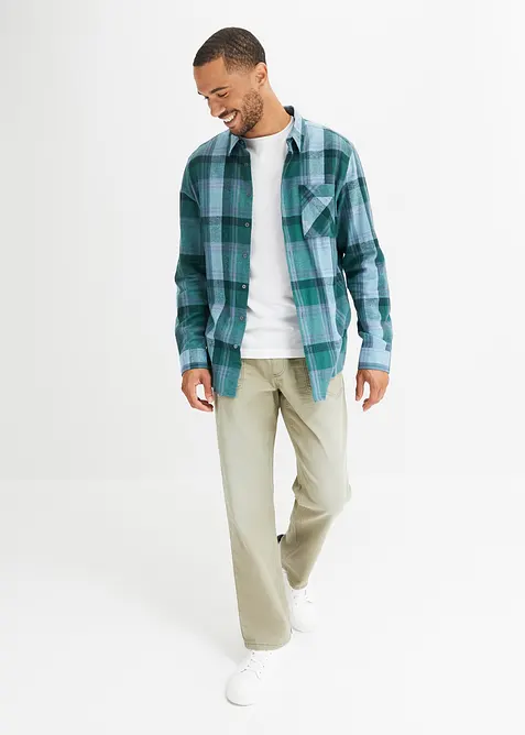 Flanellhemd aus reiner Baumwolle, bonprix