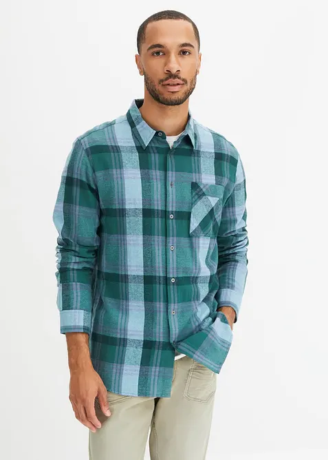 Flanellhemd aus reiner Baumwolle, bonprix