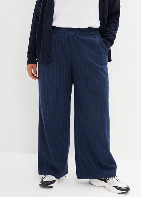 Palazzo-Hose in Wolloptik, bonprix