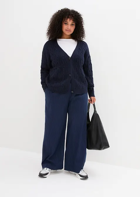 Palazzo-Hose in Wolloptik, bonprix