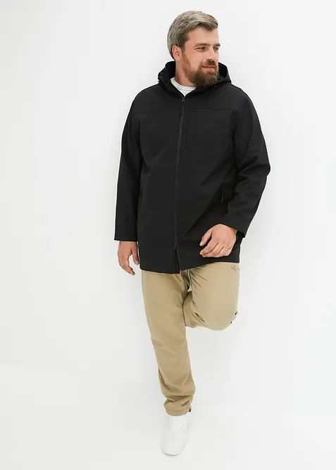 Parka softshell à capuche amovible, bonprix