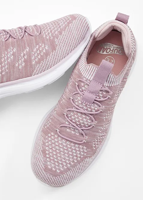 Sneakers slip-in confortables en mati&egrave;re douce, bonprix