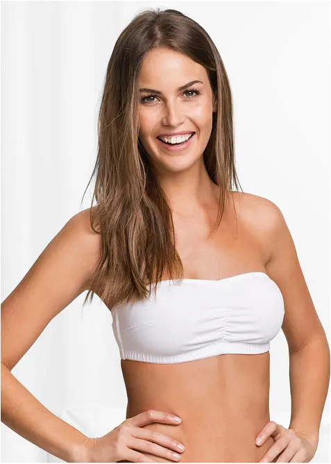 Bandeau BH mit Bio-Baumwolle (2er Pack), bonprix