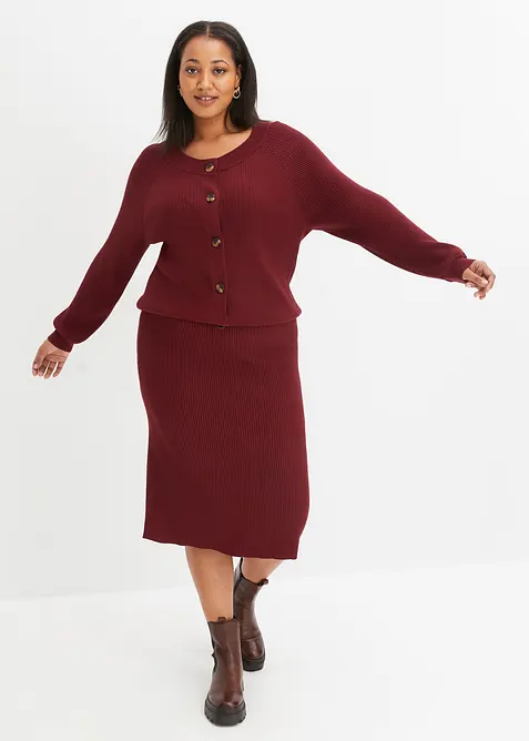 Ripp-Strickrock aus Viskose-Mix, bonprix