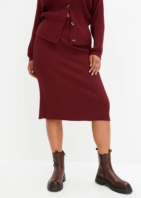 Ripp-Strickrock aus Viskose-Mix, bonprix