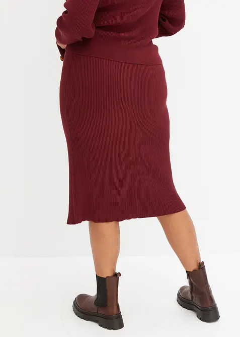 Ripp-Strickrock aus Viskose-Mix, bonprix