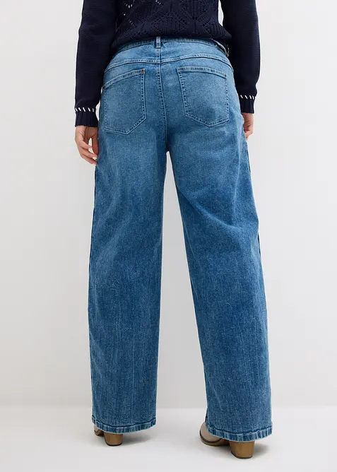 Wide-Leg Jeans Mid Waist, bonprix