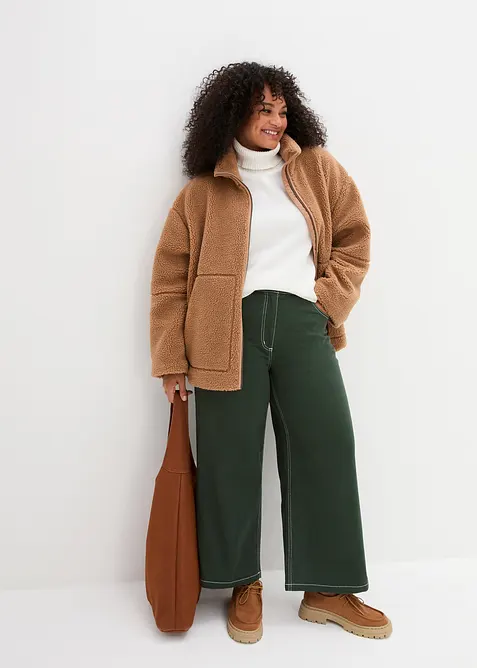 Veste en sherpa doublée, bonprix