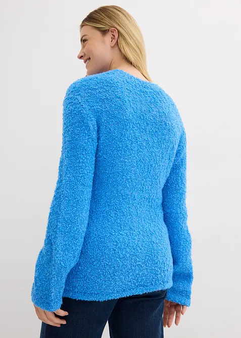 Grobstrick-Pullover aus kuscheligem Bouclé, bonprix