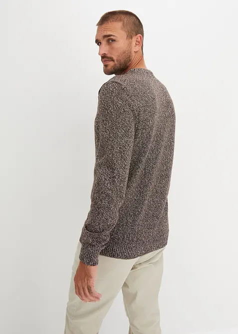 Feinstrickpullover mit reiner Baumwolle, bonprix