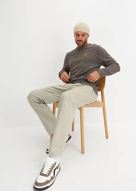 Feinstrickpullover mit reiner Baumwolle, bonprix