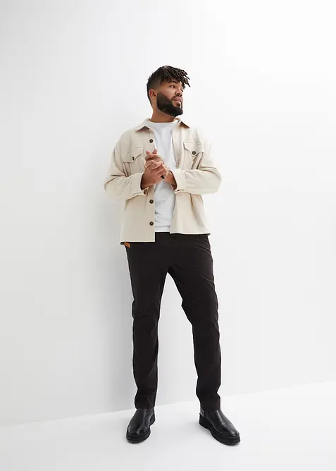 Regular Fit Stretch-Schlupfhose, Straight, bonprix