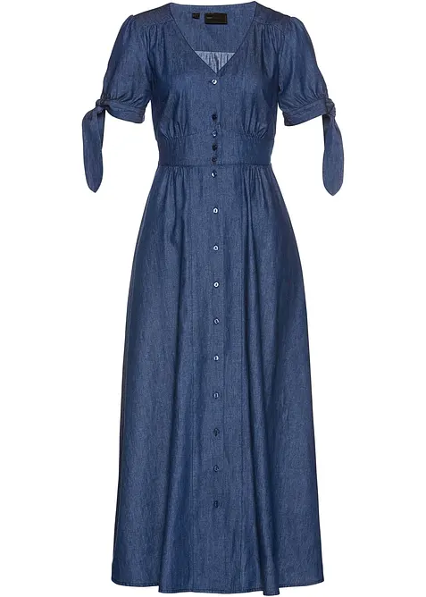 Robe longue en jean, bonprix