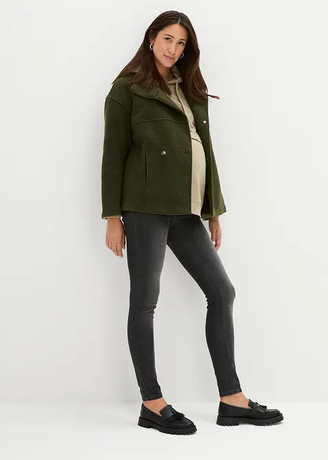 Lot de 2 jeggings de grossesse en coton majoritaire, Skinny, bonprix