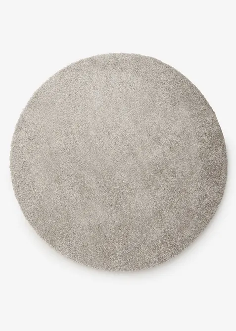 Tapis rond lavable &agrave; m&egrave;ches douces, bonprix