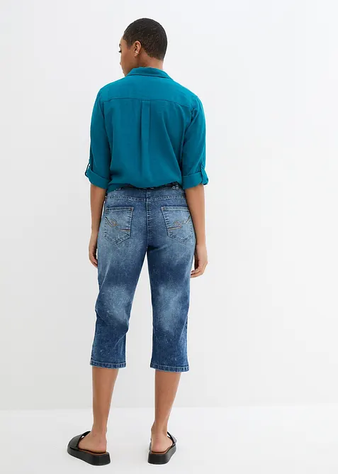 Jean droit, taille mi-haute, extensible, bonprix