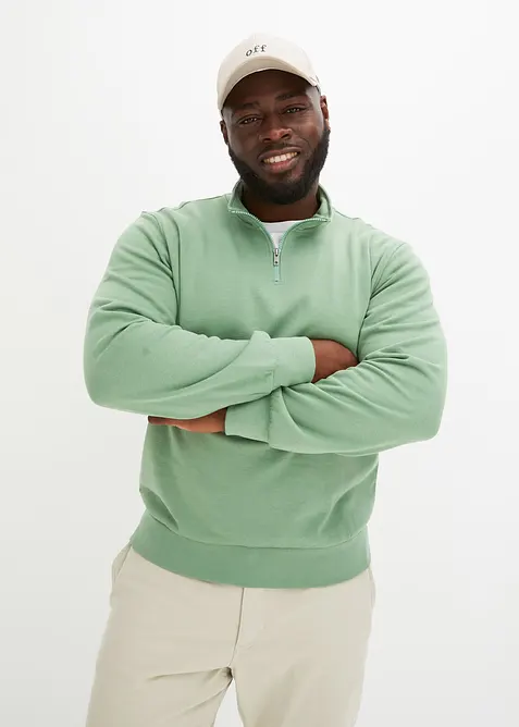 Sweat col camionneur, bonprix