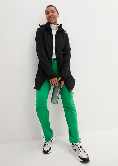 wasserabweisende Funktions-Softshell-Longjacke, Kuschelfleece, bonprix