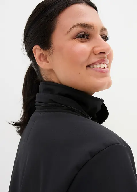 wasserabweisende Funktions-Softshell-Longjacke, Kuschelfleece, bonprix