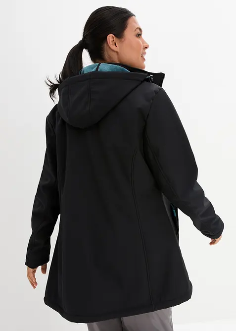 wasserabweisende Funktions-Softshell-Longjacke, Kuschelfleece, bonprix