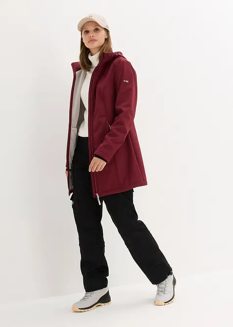 wasserabweisende Funktions-Softshell-Longjacke, Kuschelfleece, bonprix