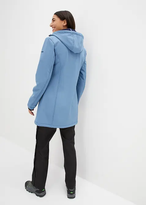 wasserabweisende Funktions-Softshell-Longjacke, Kuschelfleece, bonprix