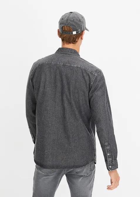 Chemise en jean 100% coton, bonprix